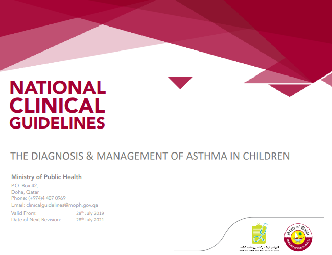 Diagnosis And Management Of Asthma In Children | Guidelines ...